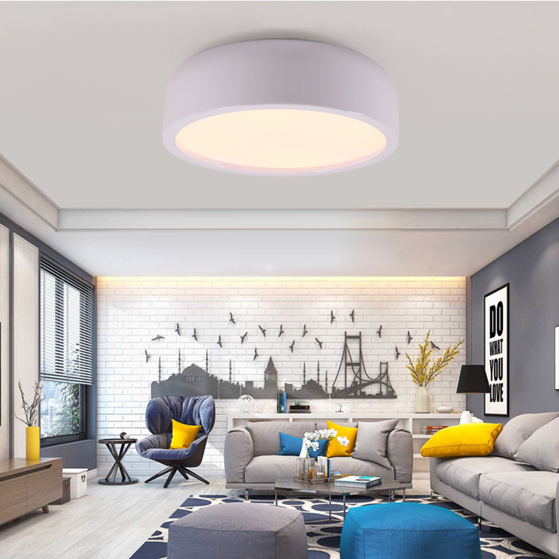 Arisha Modern Dish Shaped Metal Ceiling Light, Black/White - Neutralighting