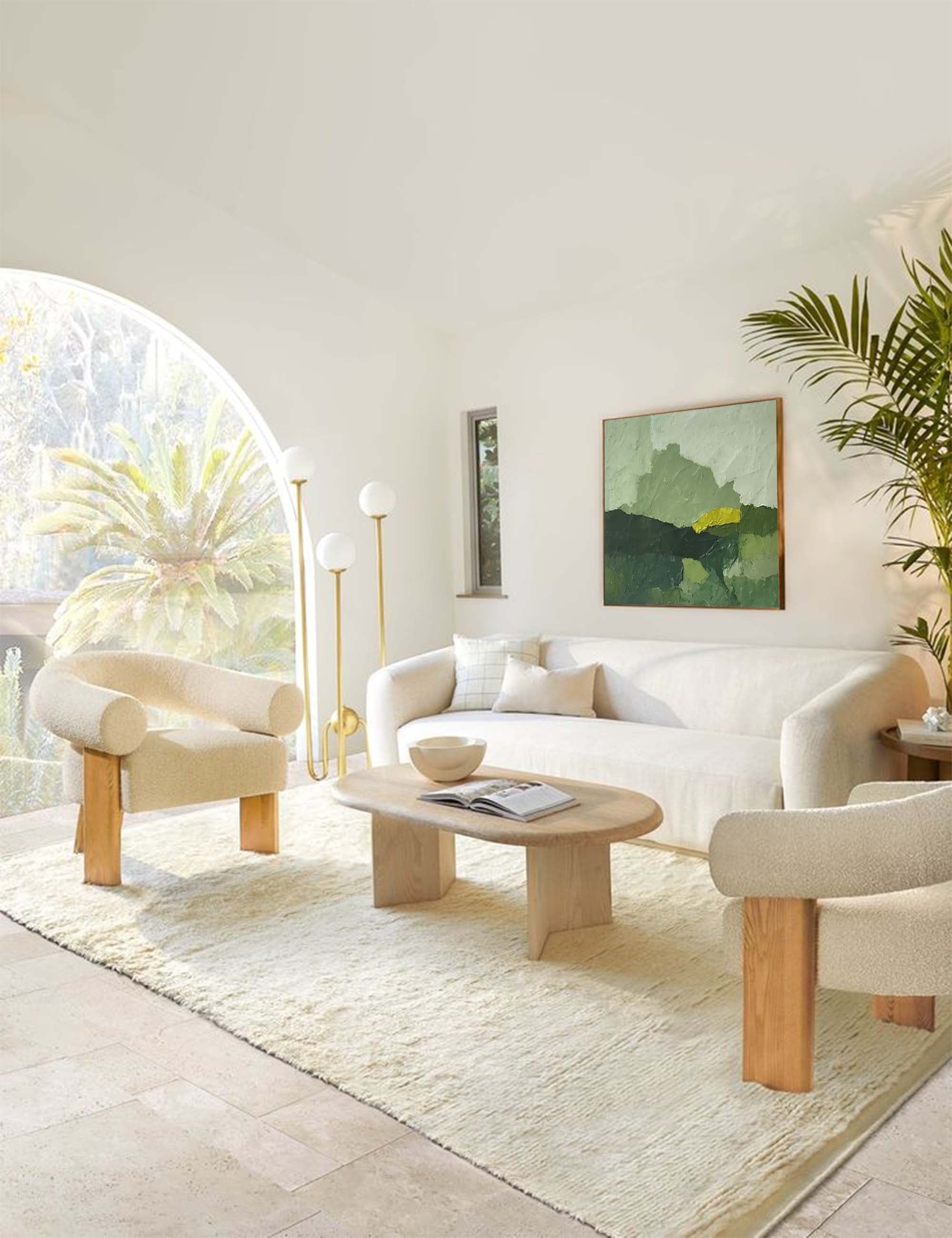 Wall Art Abstract Modern Neutral Elegant