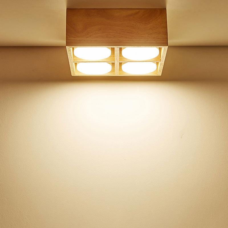 Muto Ceiling Light No Main Light, Wood - Neutralighting