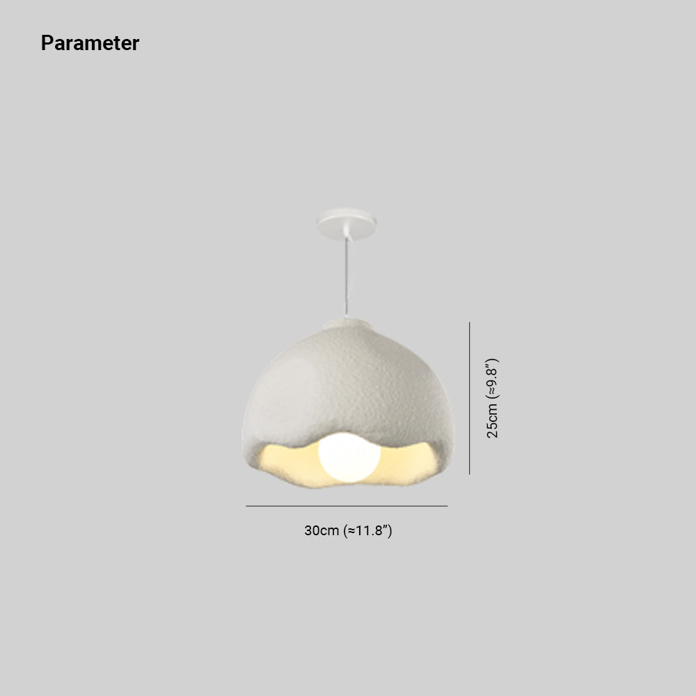 Avi Flower Shape Pendant Light, White, Living Room, Bedroom - Neutralighting