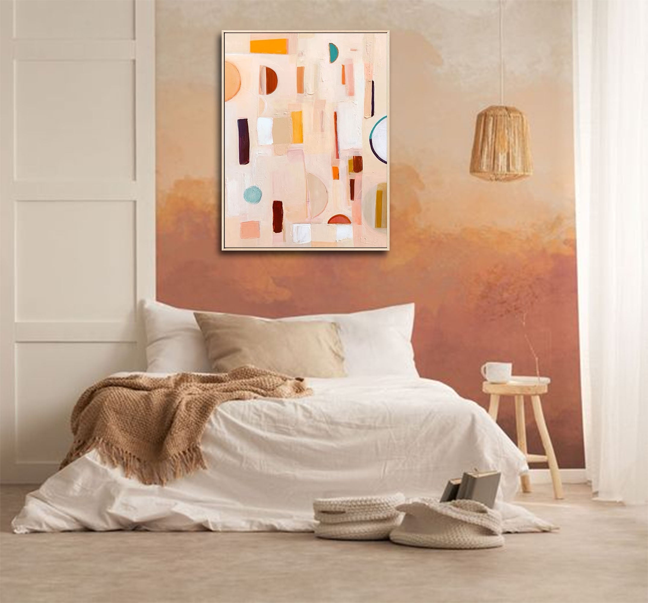 Wall Art Geometric Bohemian Organic Decor