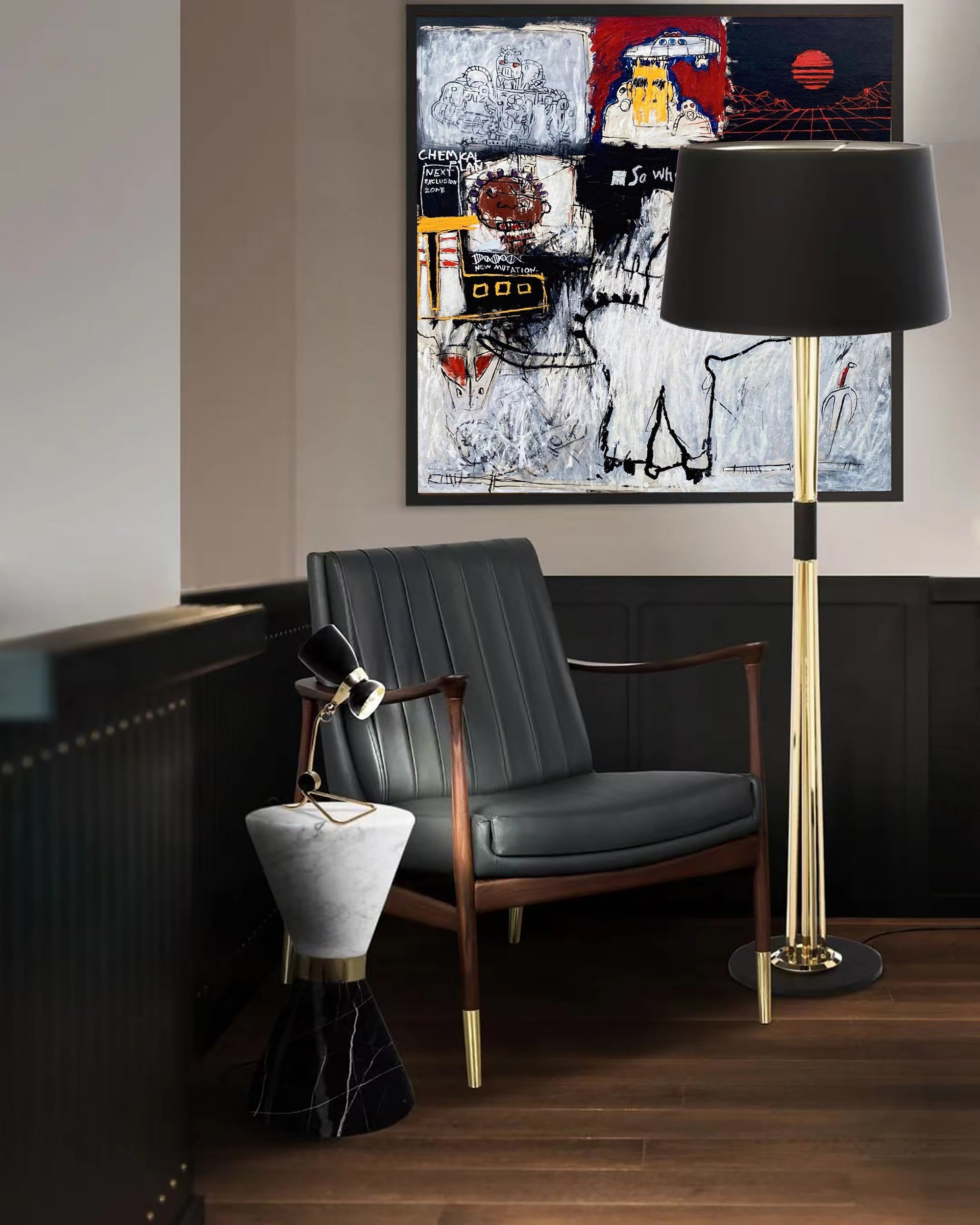 Wall Art Abstract Graffiti Playful Energetic