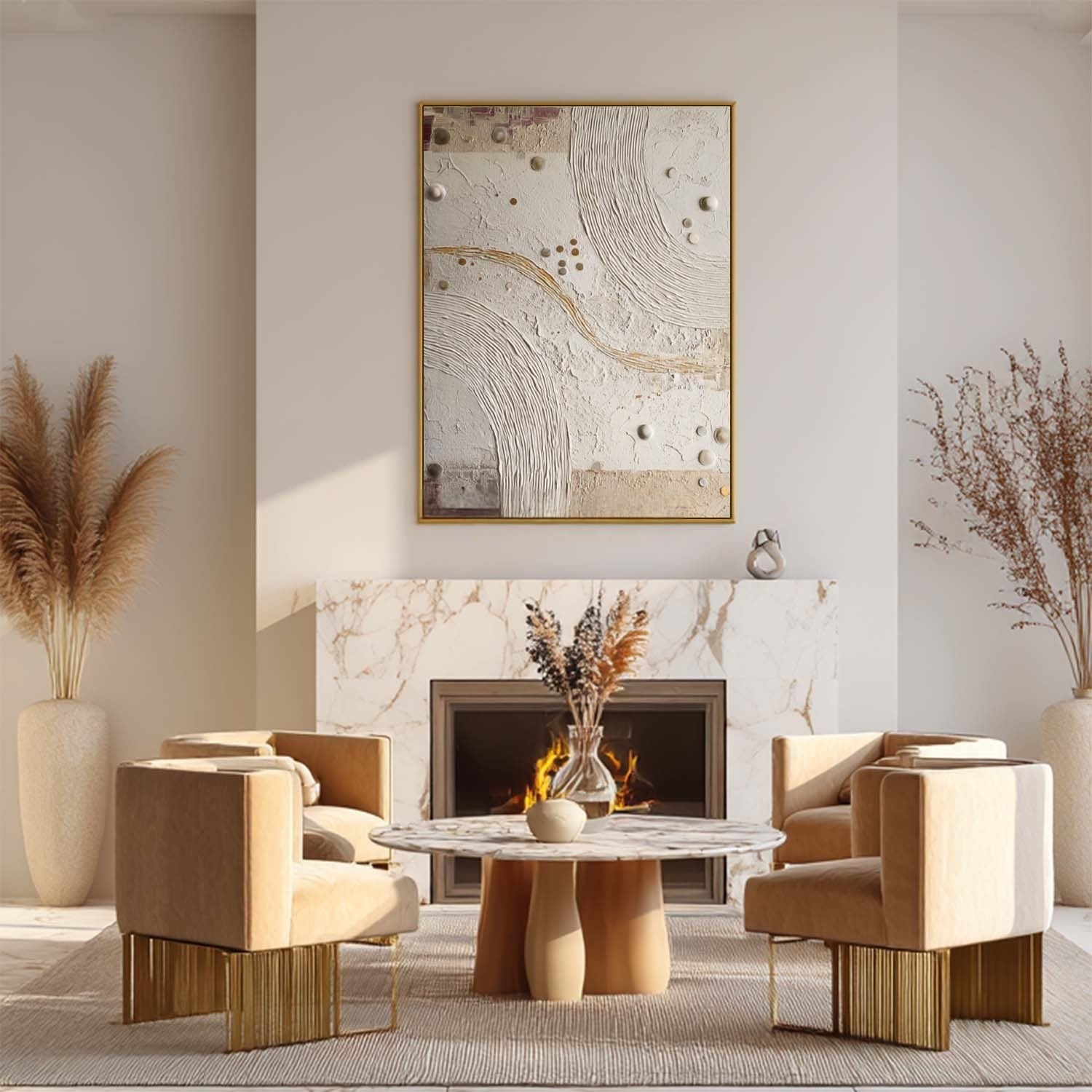Wall Art Minimalist 3D Bubble Abstract Flowing