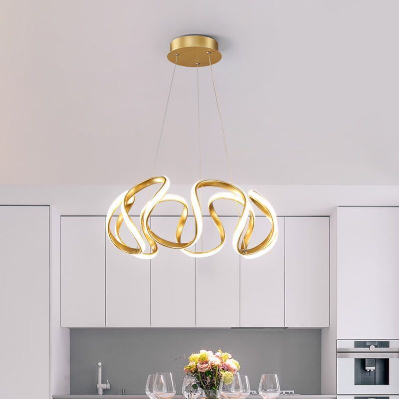 Clyra Modern Irregular Flower Pendant Light, 3 Colors - Neutralighting
