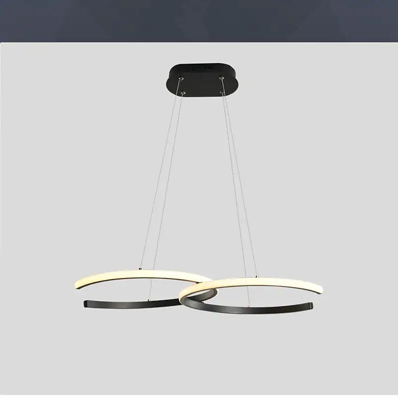 Arisha Modern Minimalist Pendant Light, Double-C - Neutralighting
