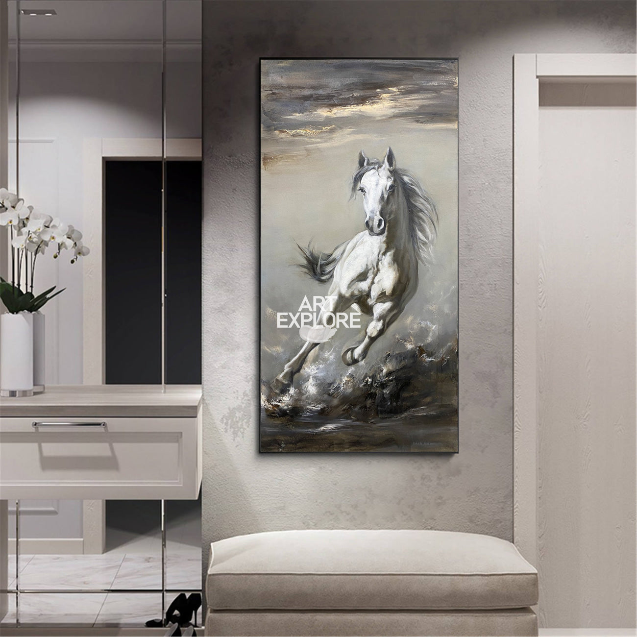 Alaric Horse Canvas Wall Art