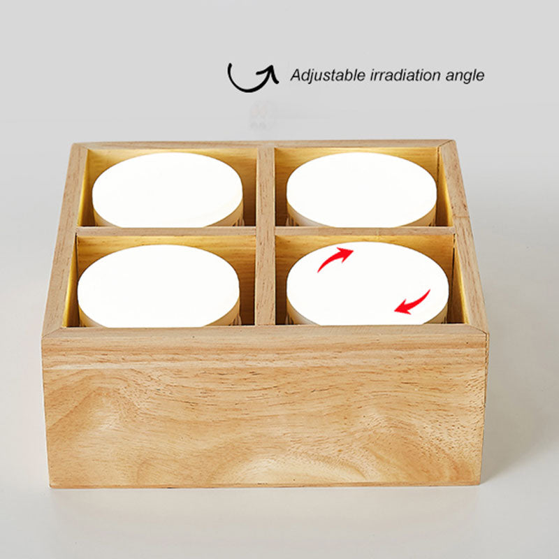Muto Ceiling Light No Main Light, Wood - Neutralighting