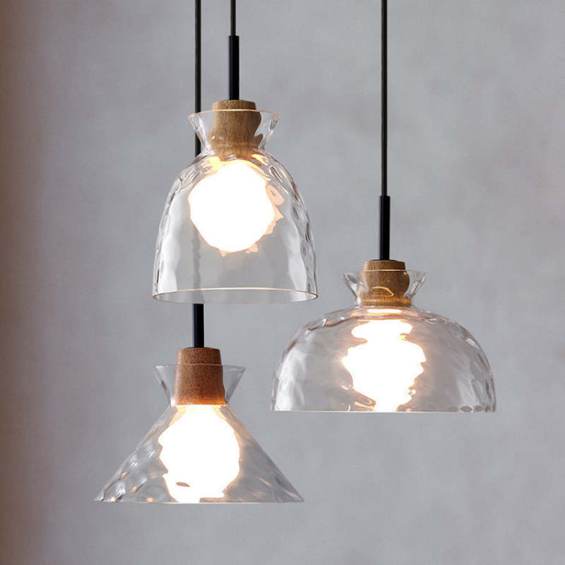 Arisha Minimalist Geometric Glass Pendant Light, Dining Room - Neutralighting