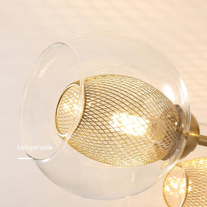 Valentina Industrial Glass Globe Chandelier LED, 6 Style - Neutralighting