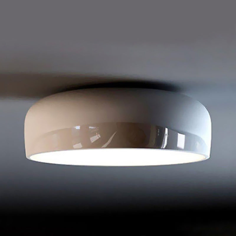 Arisha Modern Dish Shaped Metal Ceiling Light, Black/White - Neutralighting
