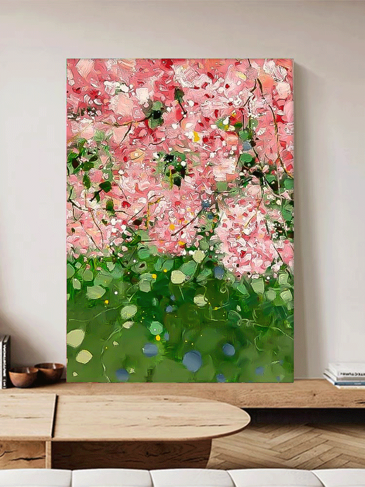 Wall Art Impasto Flower Modern Cheerful