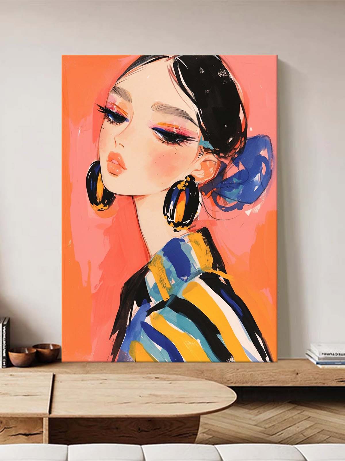 Wall Art Fashion Girl Bold Abstract Painterly