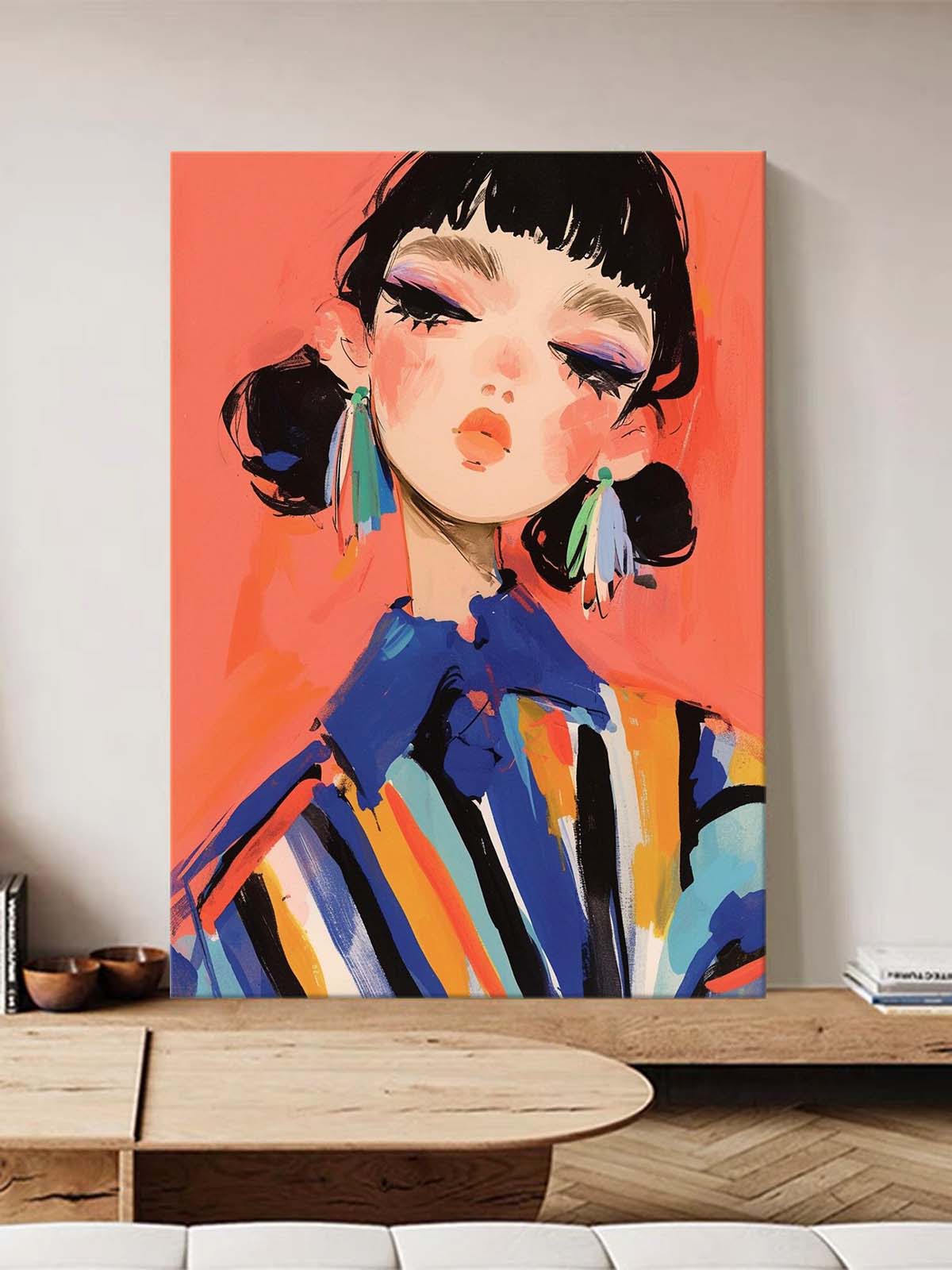 Wall Art Vibrant People Fashion Playful