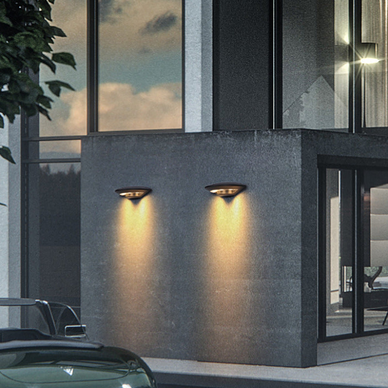 Ray Wall Lamp Flying Saucer, Metal LED, Black, Outdoor - Neutralighting