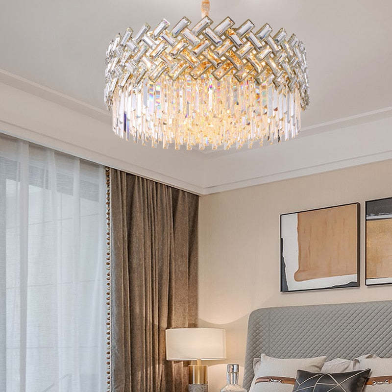 Kristy Luxury Gold Chandelier, Crystal & Metal - Neutralighting