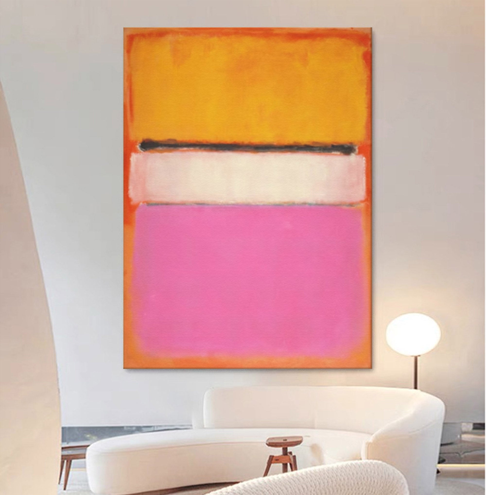 Wall Art Minimalist Grand Warm Abstract Passionate