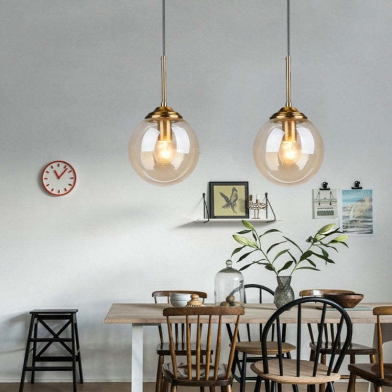 Valentina Designer Bubble Glass Pendant Light, Smoke/Clear/Amber - Neutralighting