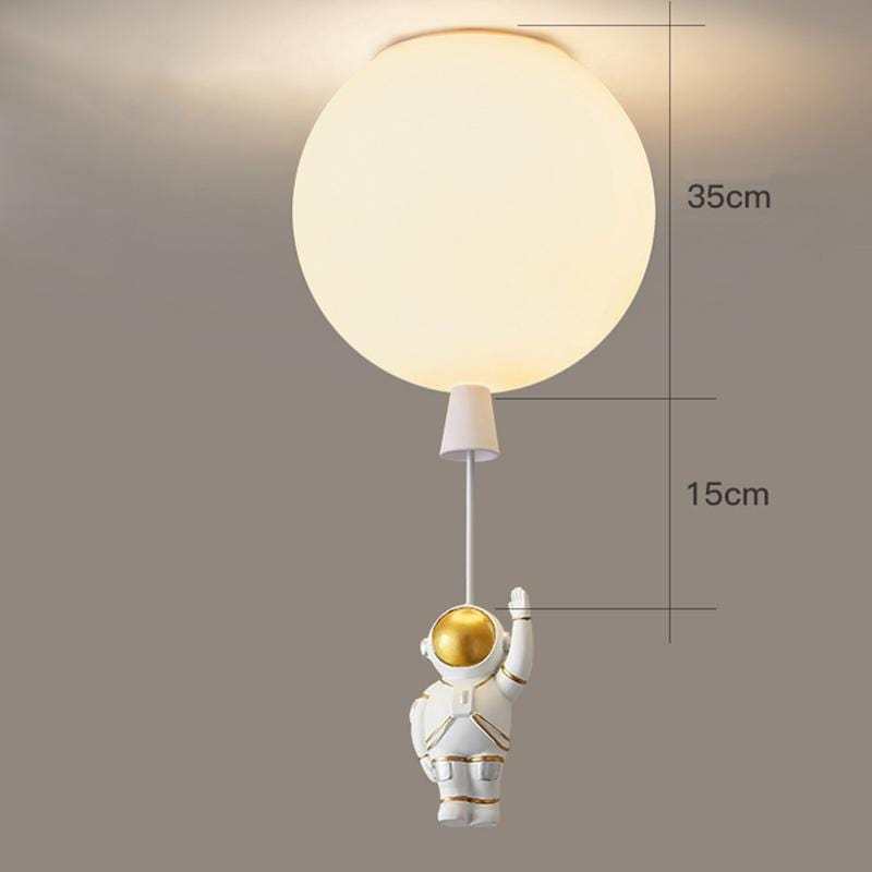 Aria Astronaut Balloon Flush Mount Ceiling Light, L 20/25/30/35cm - Neutralighting