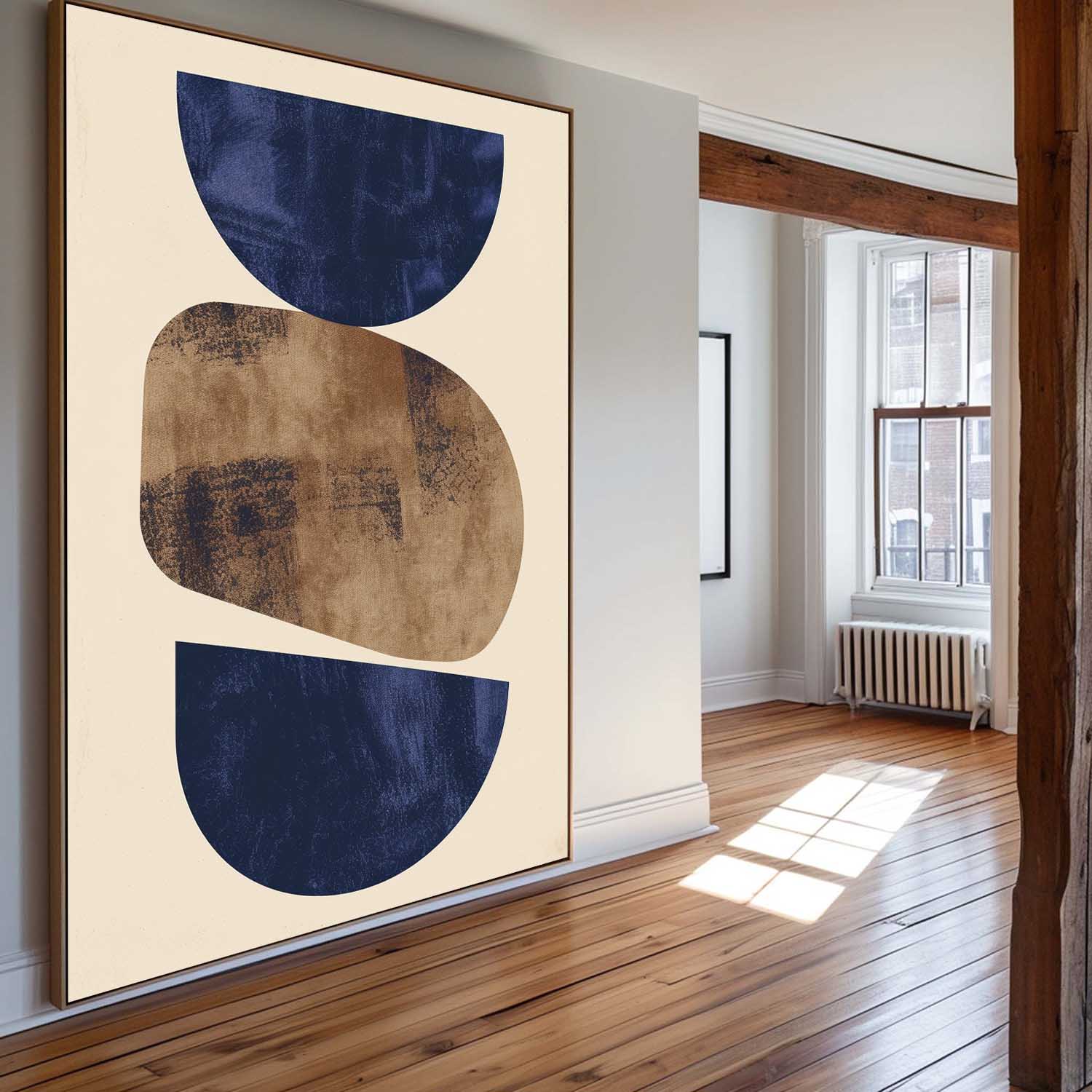 Wall Art Indigo Pebble Balance