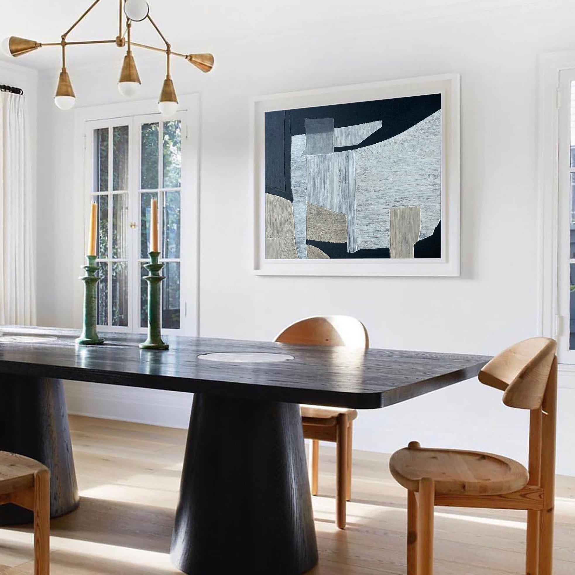 Black And Grey Abstract Painting
