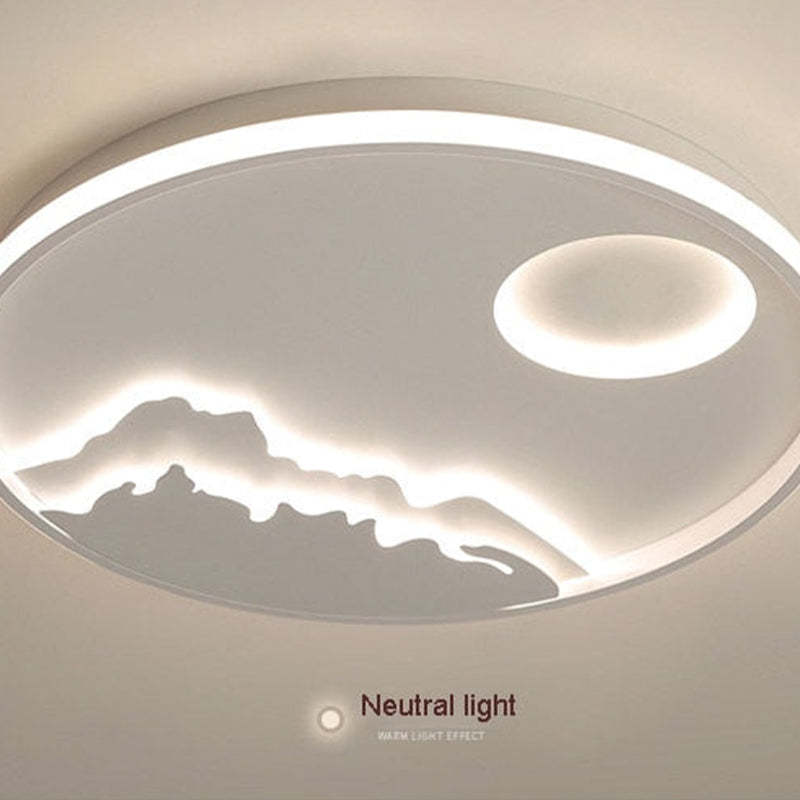 Arisha Mountain View Flush Mount Ceiling Light - Neutralighting