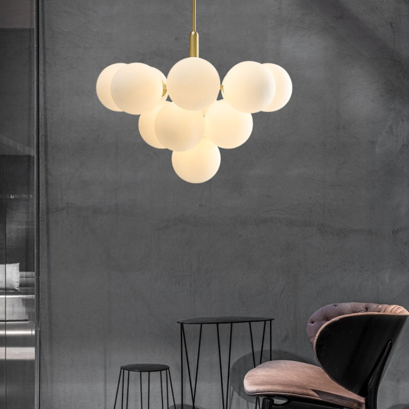 Valentina Nordic LED Chandelier Metal Glass Living Room/Bedroom - Neutralighting