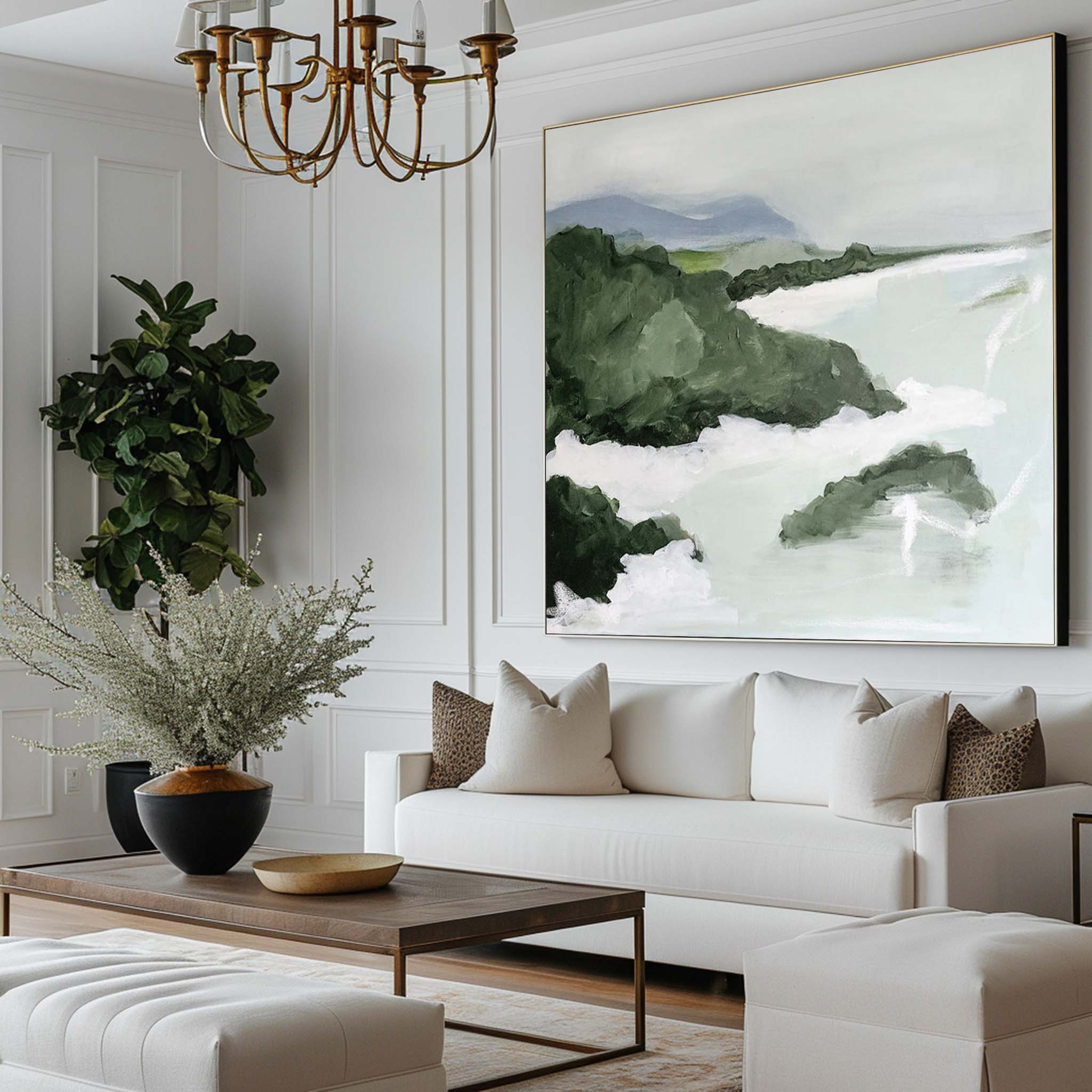 Green Landscape Abstract Art ABLS21 - Neutralighting