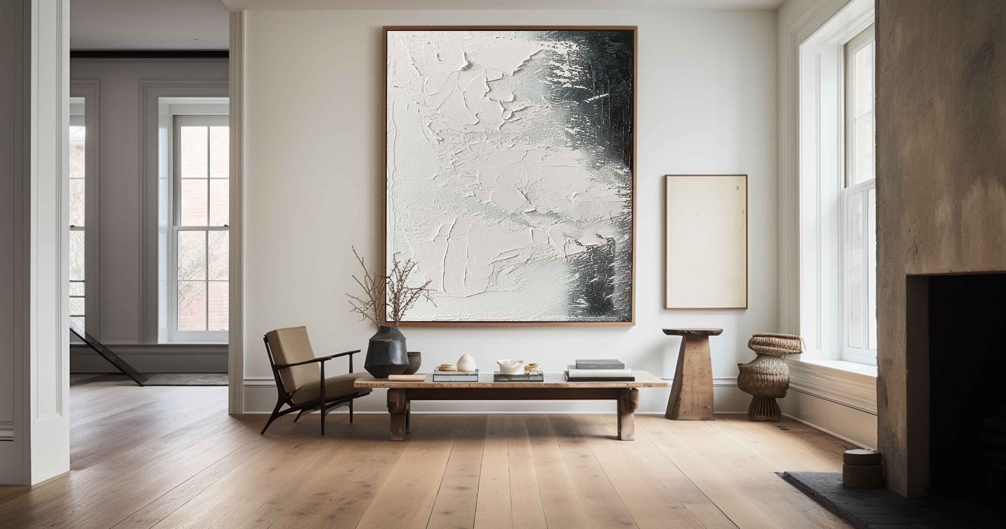 Wall Art Weathered Plaster Shadow