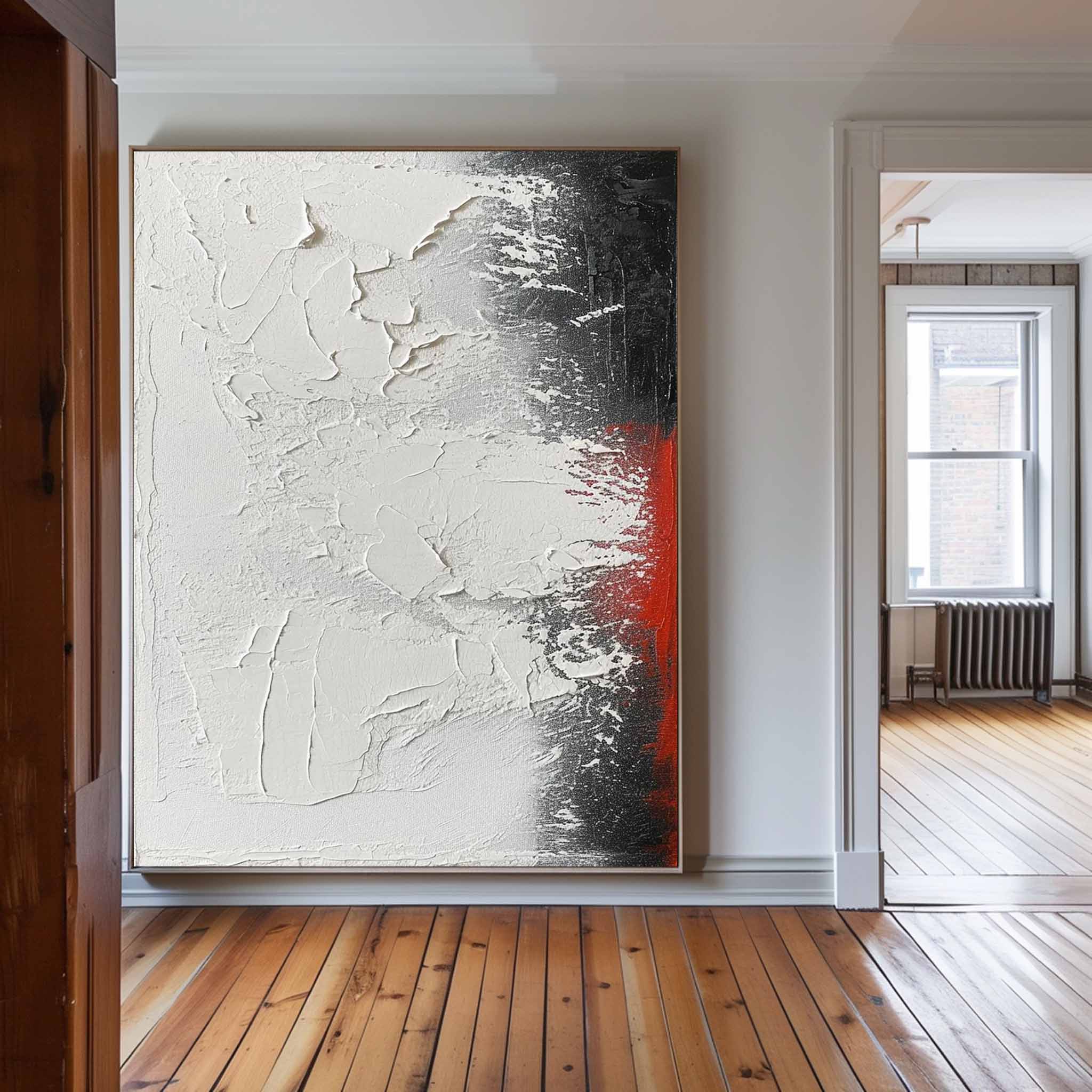 Silver Frost with Crimson Edge