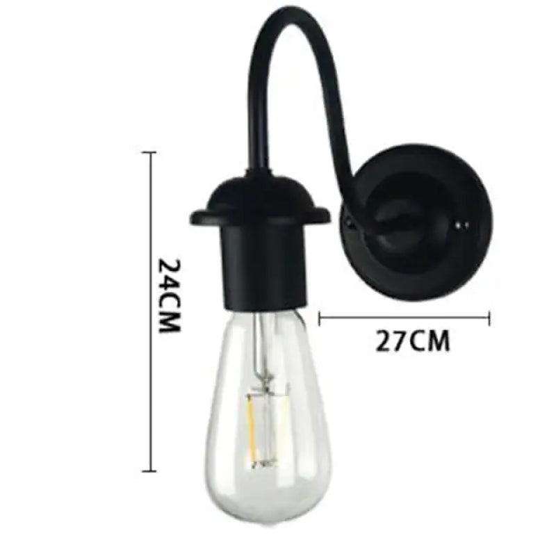 Silva Simple Retro Wrought Iron Wall Lamp for Garden - Neutralighting