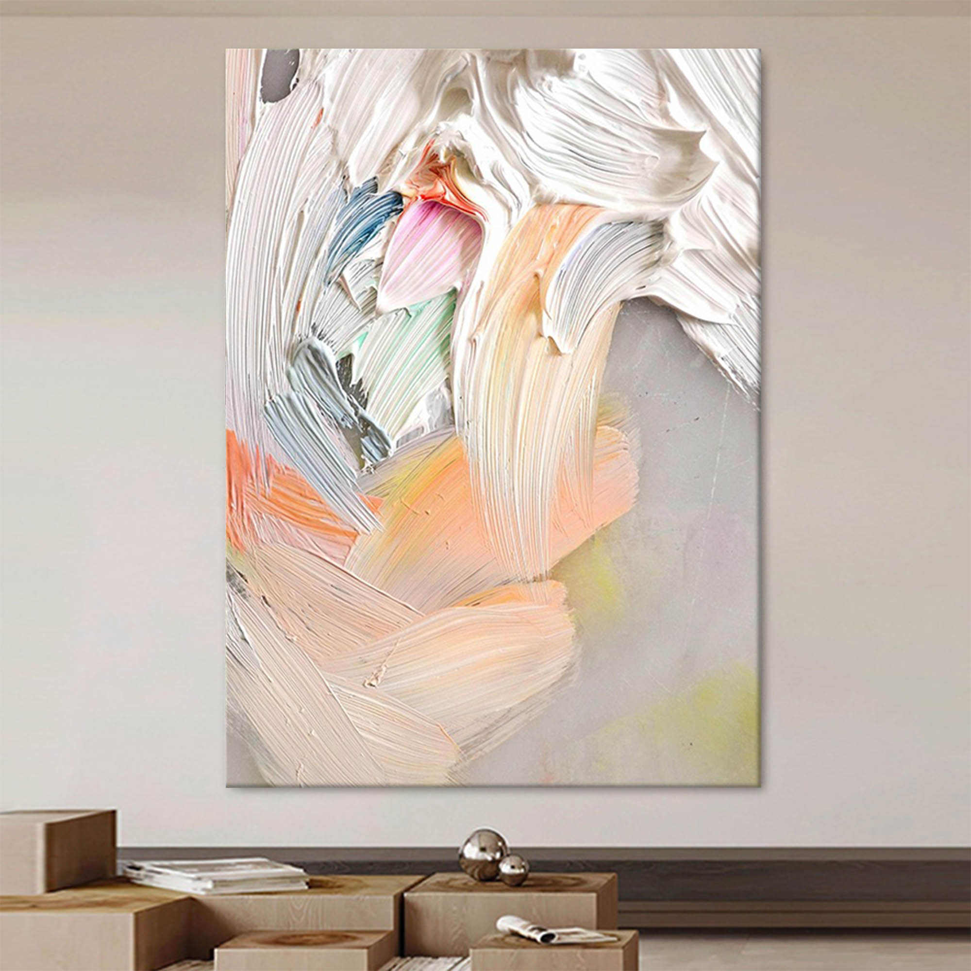 Abstract Canvas Art AB018 - Neutralighting