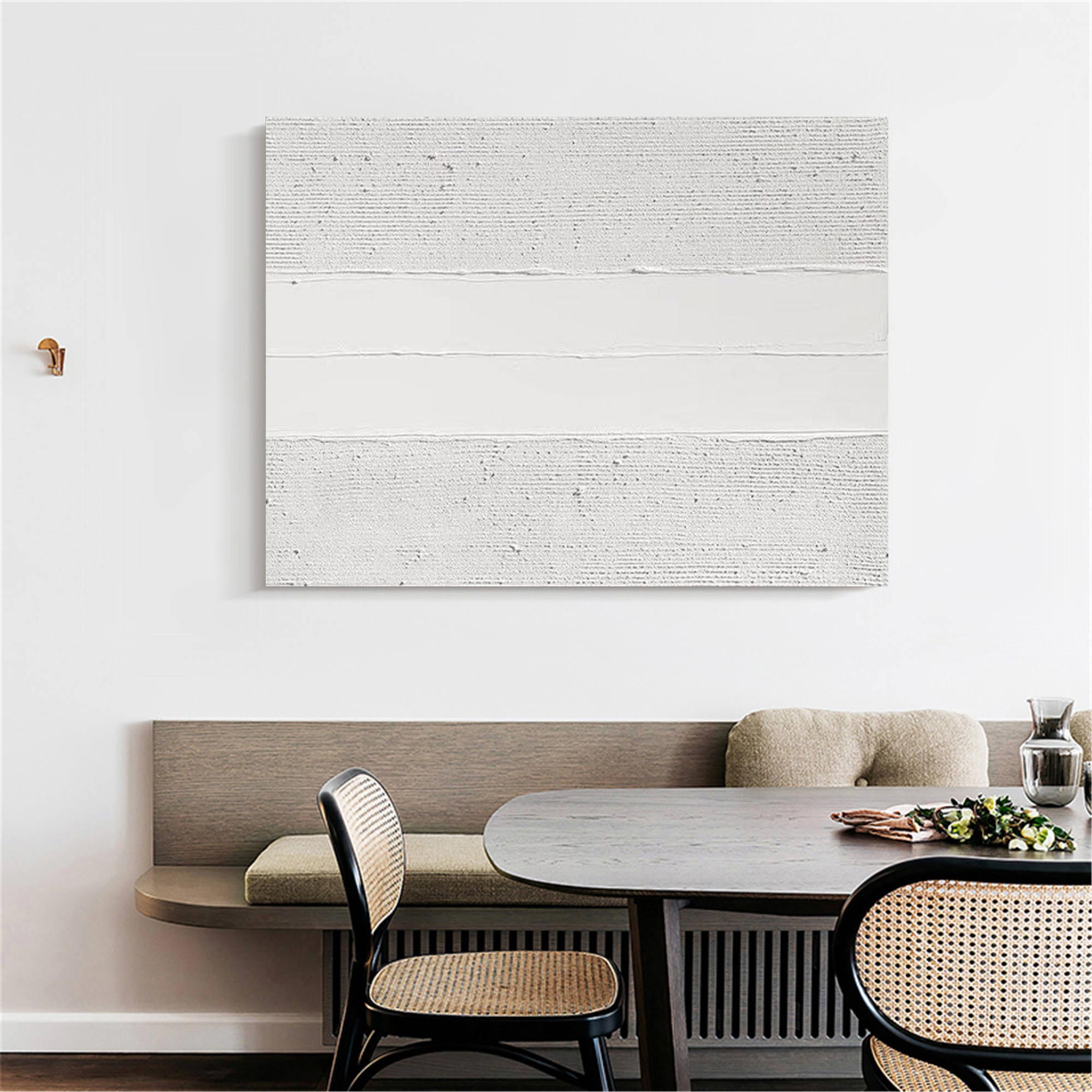 Luxury White Abstract Painting ABAH40 - Neutralighting