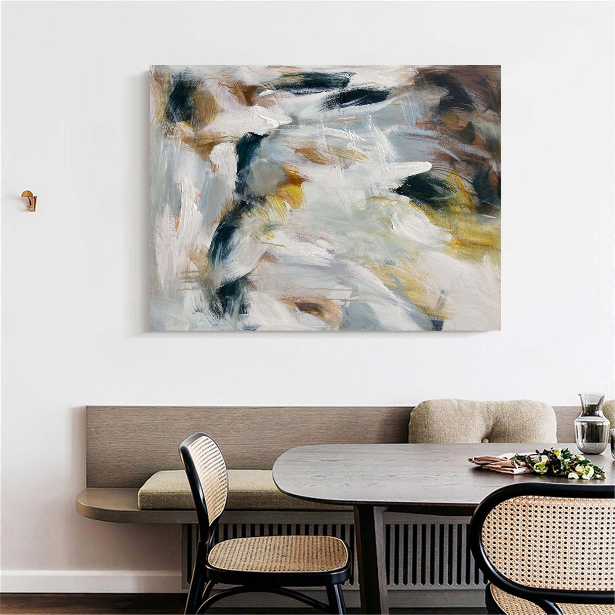 Earthy Tone Abstract Scenery Canvas Wall Art