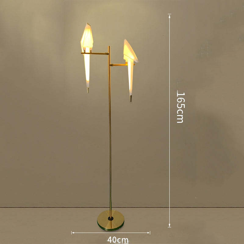 Clifford Nordic Bird Table /Floor Lamp, Gold, 1/2/3 Light - Neutralighting