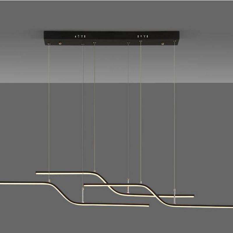 Arisha Minimalist Geometric Metal 3 Light Pendant Light, Dining Room - Neutralighting