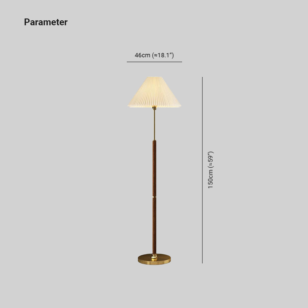 Ozawa Pleated Floor Lamp, 2 Colour - Neutralighting