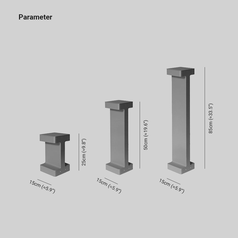 Ray Modern Metal T-Shaped Solar Outdoor Path Light, Black - Neutralighting