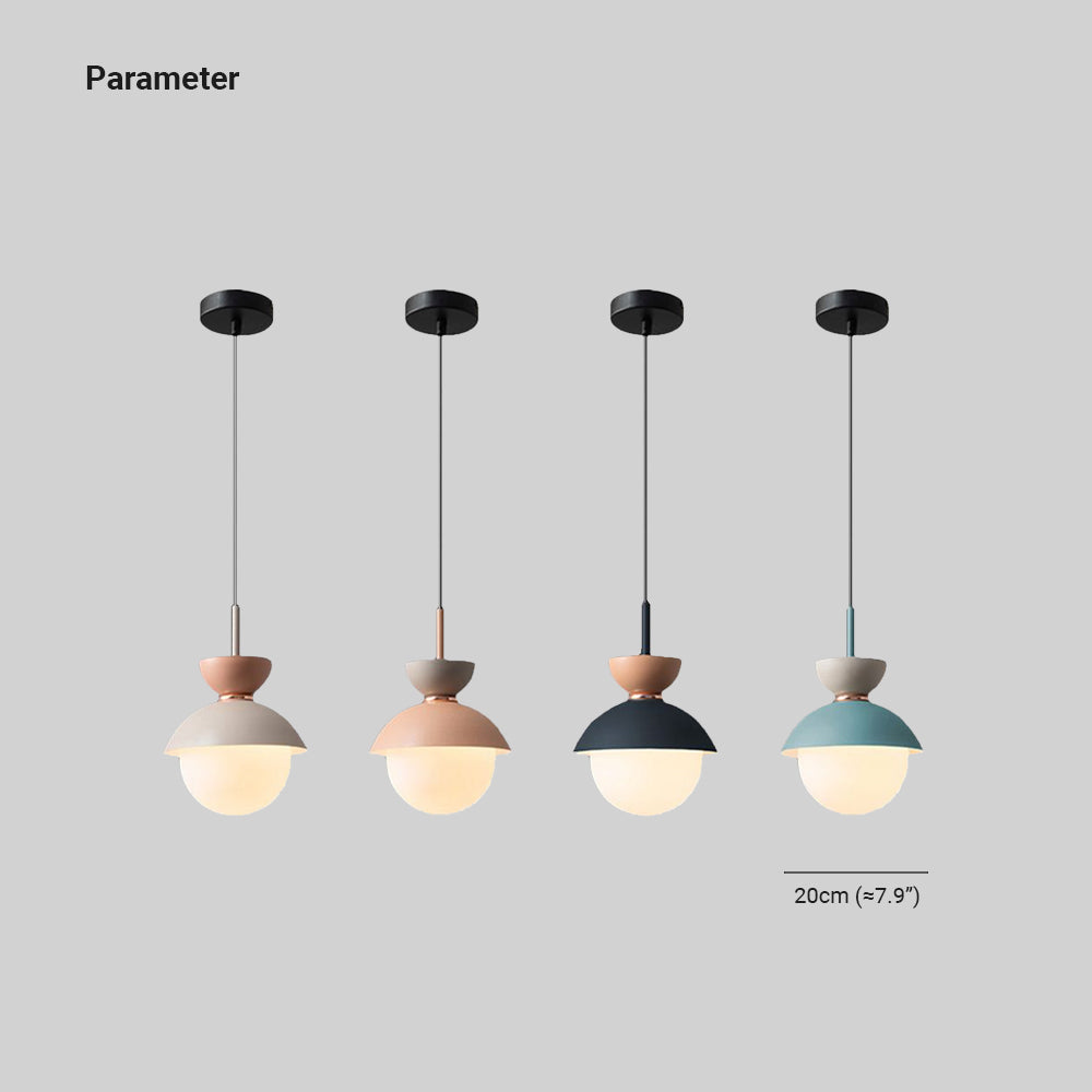 Aria Nordic Minimalist Globe Pendant Light，4 Colours - Neutralighting