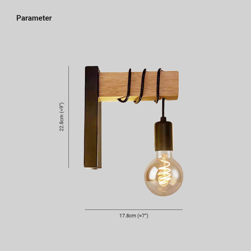 Silva Wall Lamp Bulb Industrial, Metal, Black/White, Living Room - Neutralighting