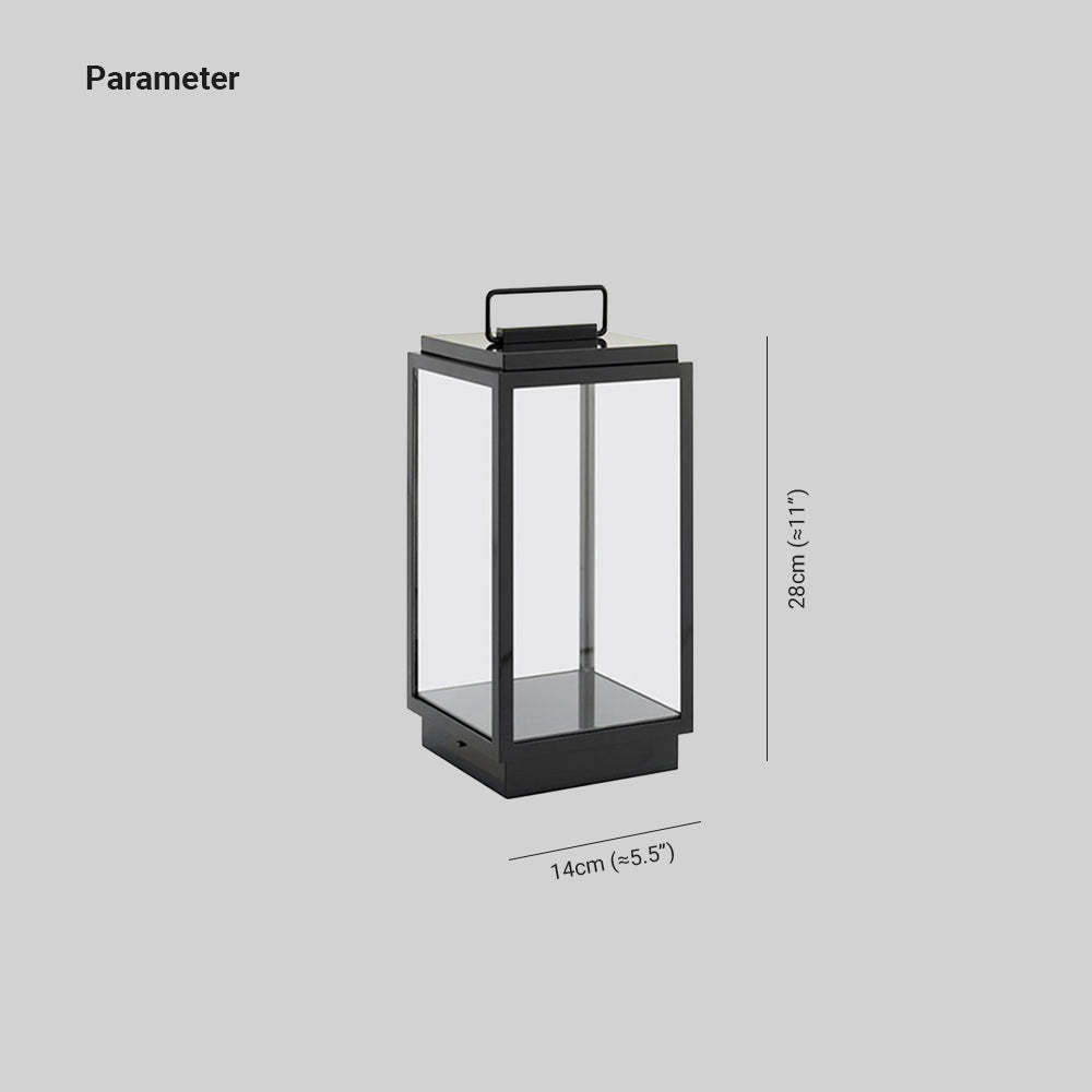 Ray Minimalist Cuboid Outdoor Floor Lamp, Hardwired, Black - Neutralighting