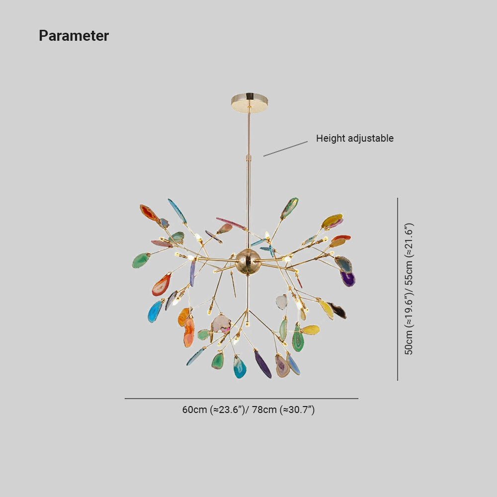 Arisha Flower Branch Semi-flush Mount Ceiling Light, 4 Colour - Neutralighting