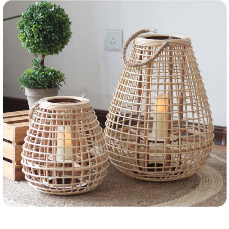 Ritta Floor Lamp, Wood & Rattan - Neutralighting