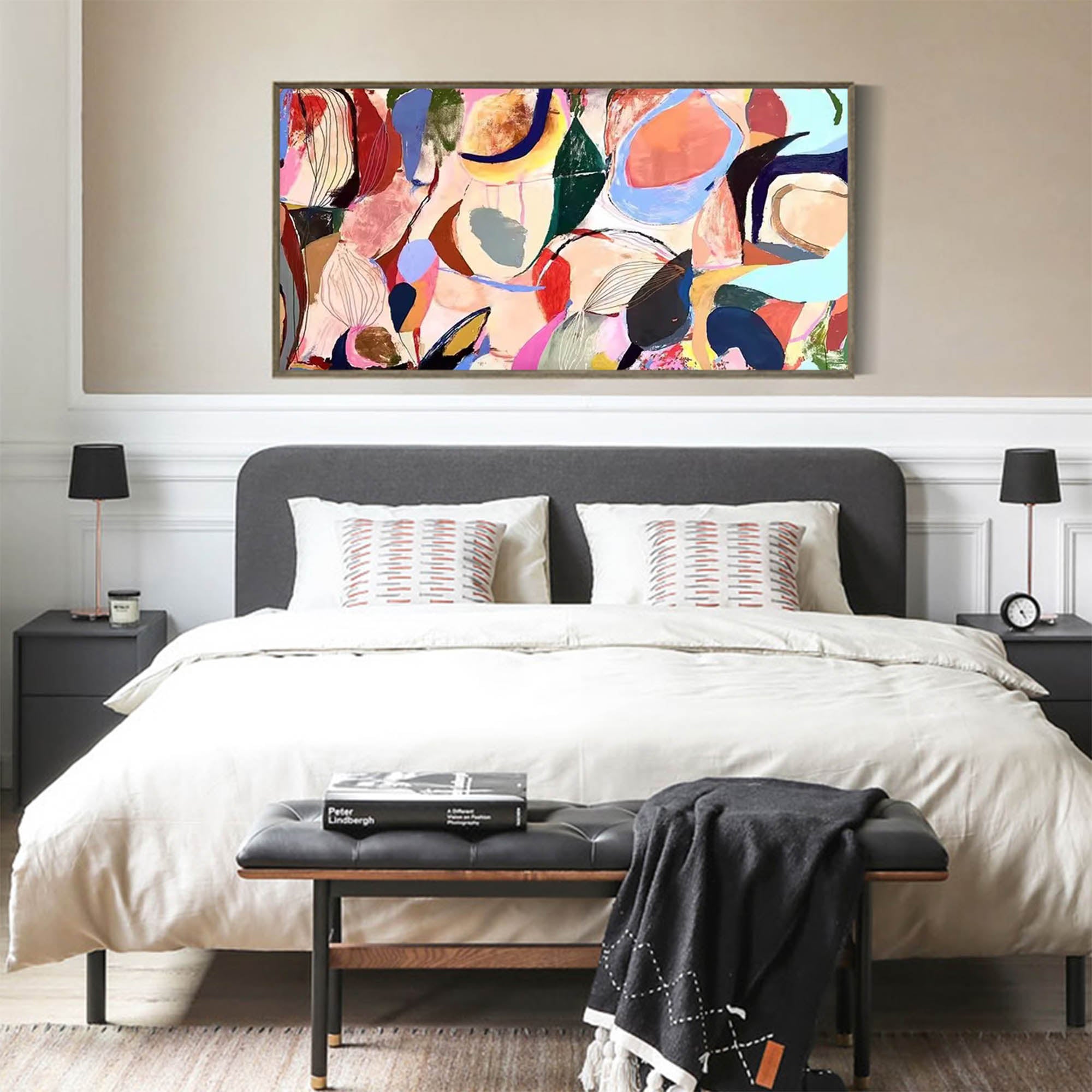 Abstract Canvas Art AB066 - Neutralighting