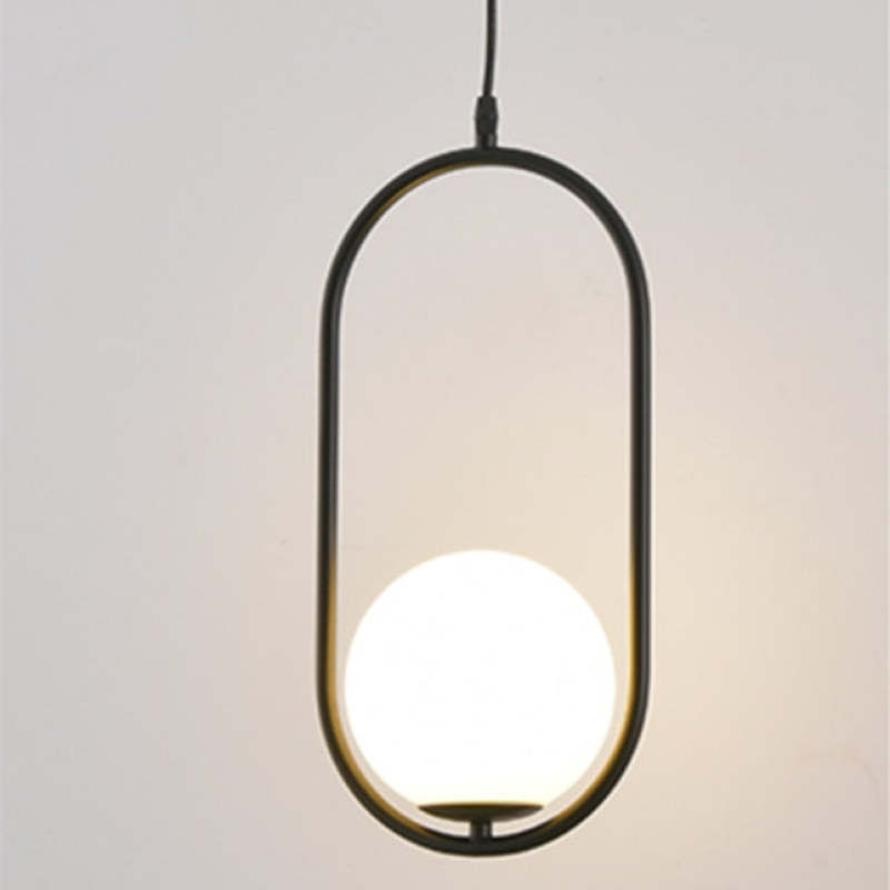 Arisha Modern Globe Metal/Glass Pendant Light, 3 Style - Neutralighting