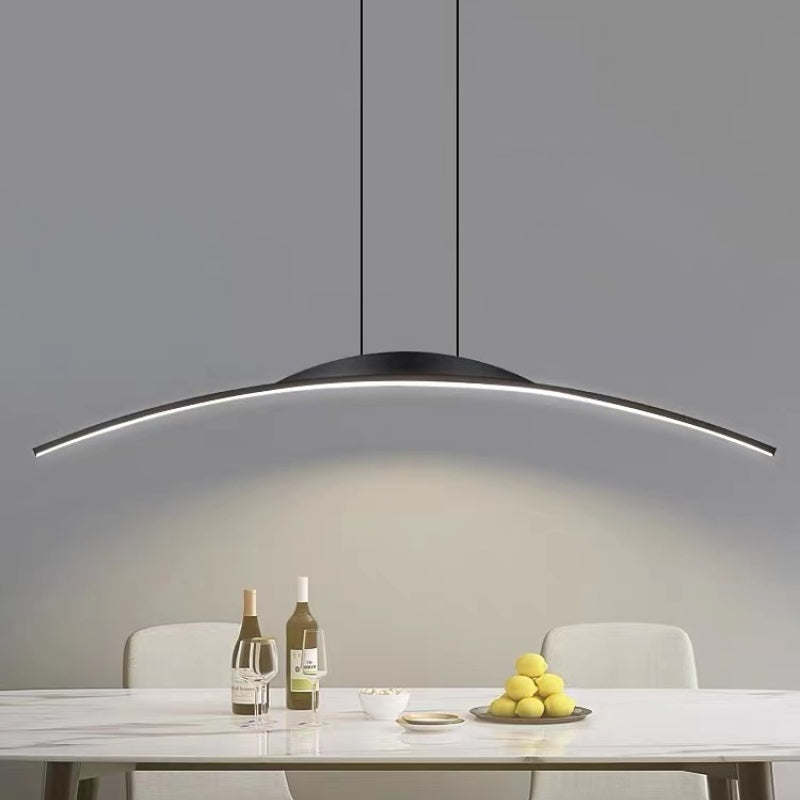 Floa Minimalist Linear Metal Remote Control Pendant Light - Neutralighting