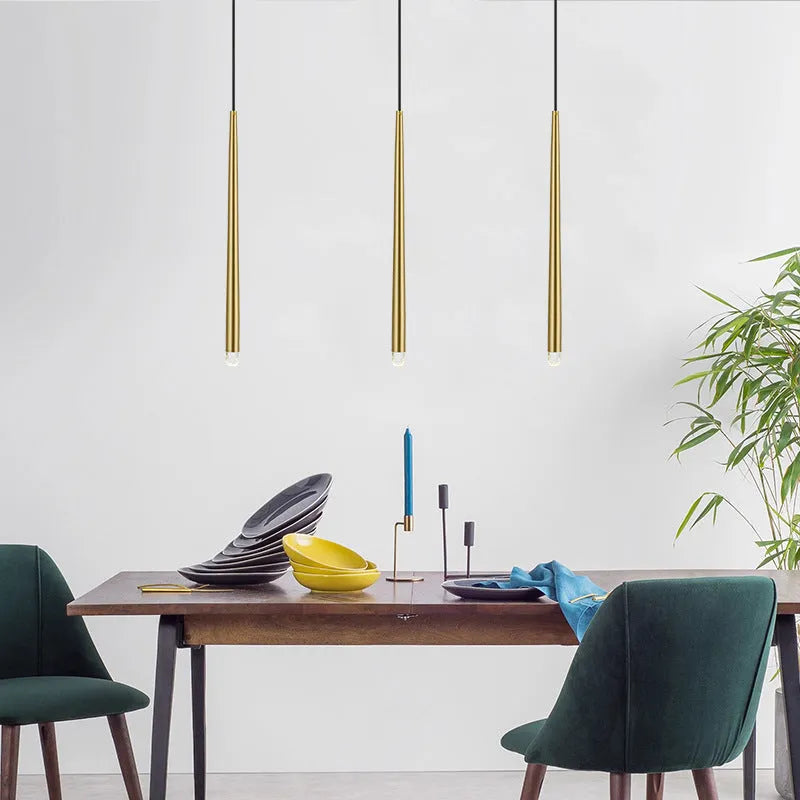 Arisha Pendant Light Linear Modern, Gold, Living Rooms - Neutralighting