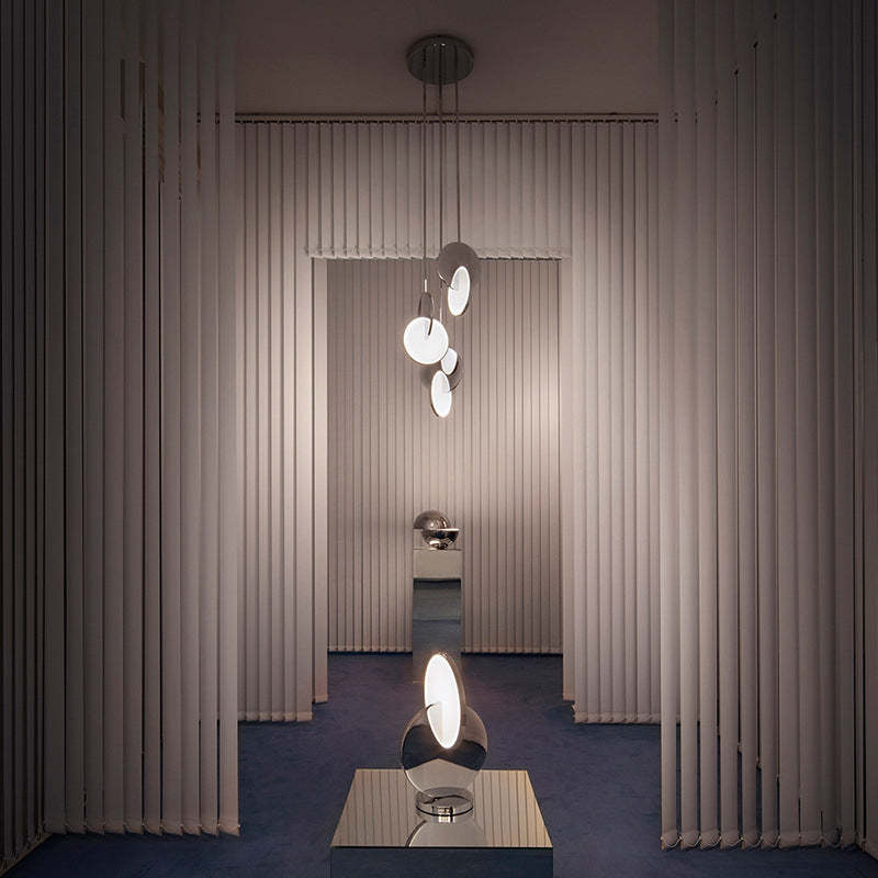 Arisha Pendant Light, Disc, Gold/Silver - Neutralighting