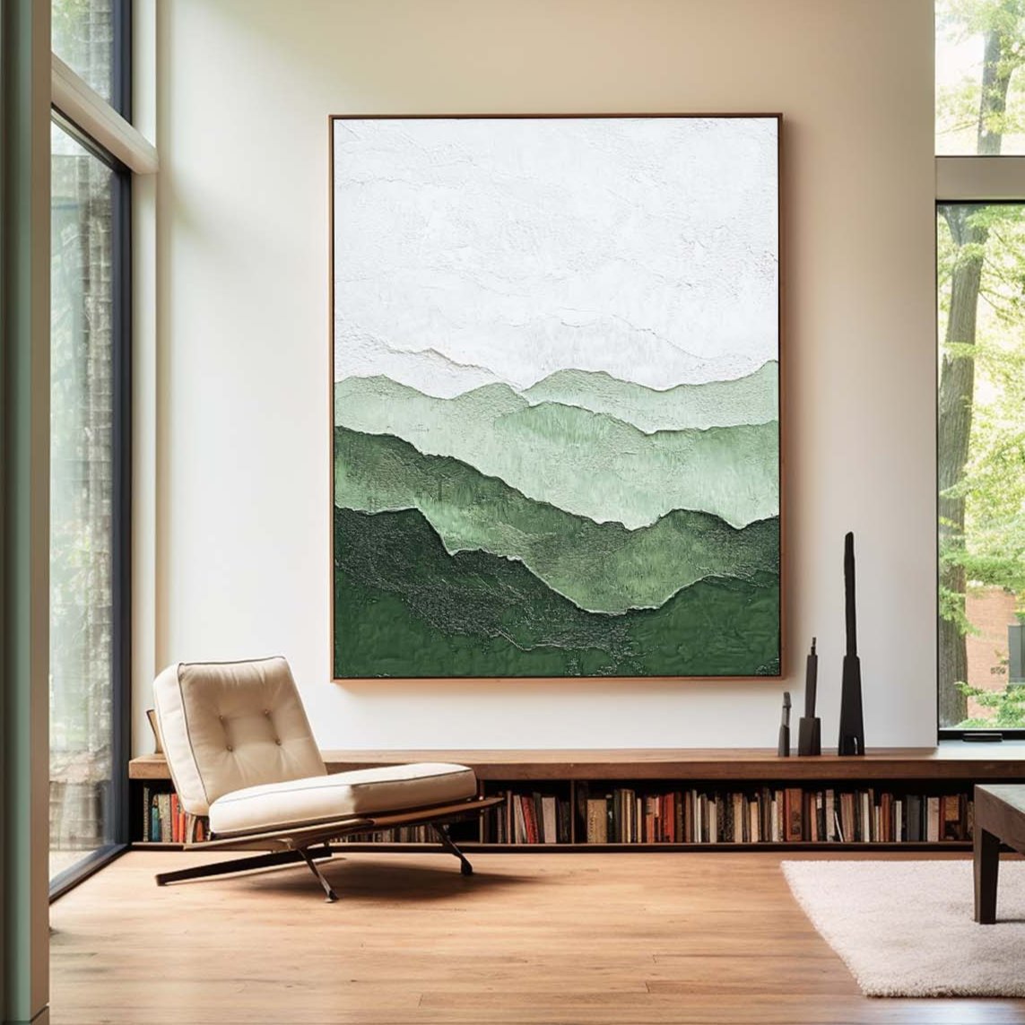 Emerald Hills Contour Landscape Painting