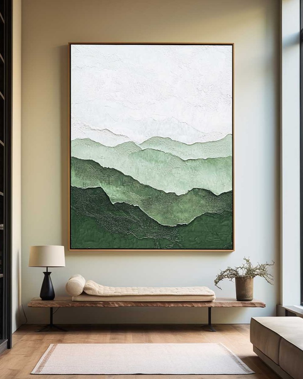 Emerald Hills Contour Landscape Painting