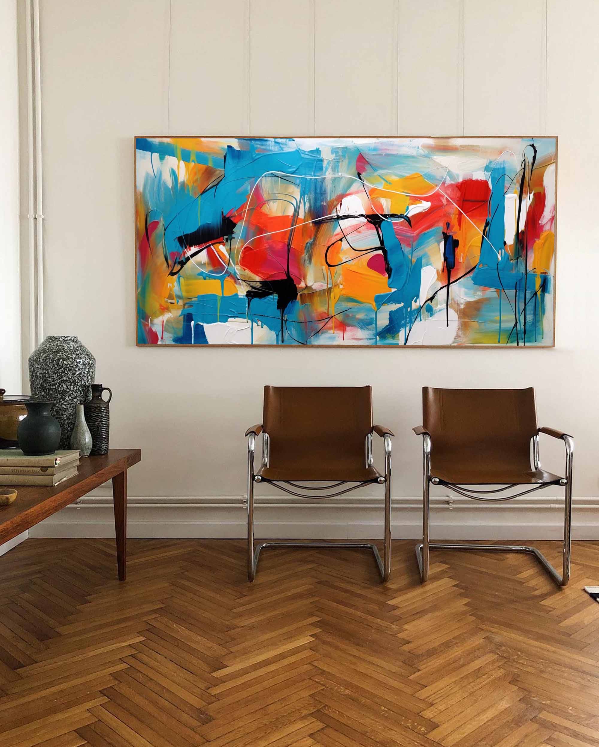 Abstract Canvas Art AB221 - Neutralighting